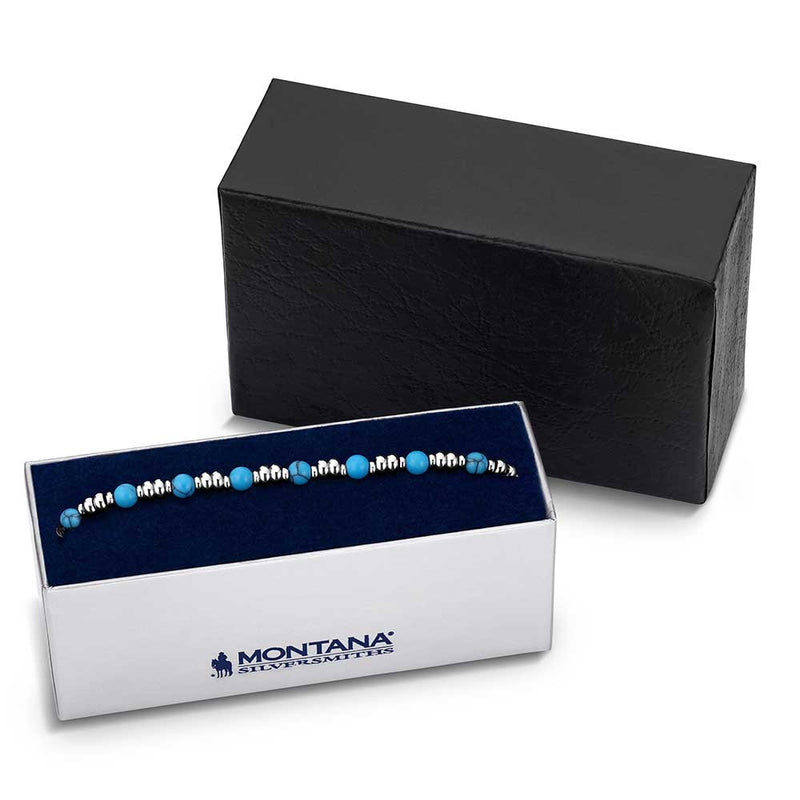 Load image into Gallery viewer, Montana Silversmith's Turquoise Beaded Bracelet
