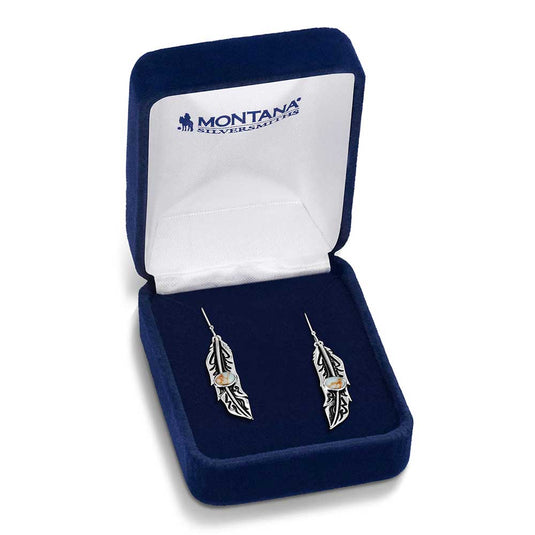 Montana Silversmiths Windsong Feather Earrings