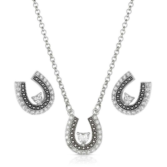 Montana Silversmith's Lovely and Lucky Horseshoe Jewelry Set