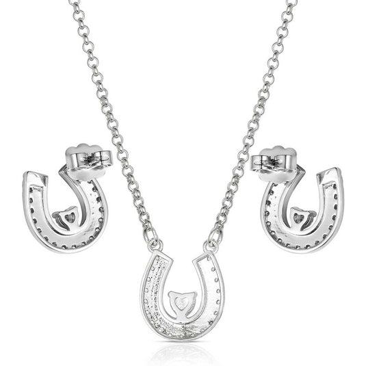 Montana Silversmith's Lovely and Lucky Horseshoe Jewelry Set