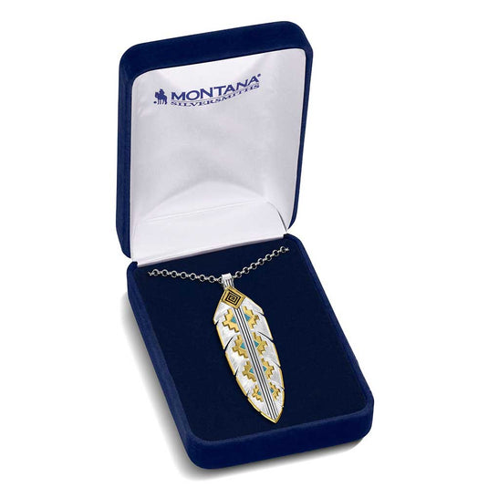 Montana Silversmith's Painted Sky Feather Necklace