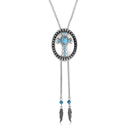 Montana Silversmith's Unbroken Faith Cross Bolo Necklace