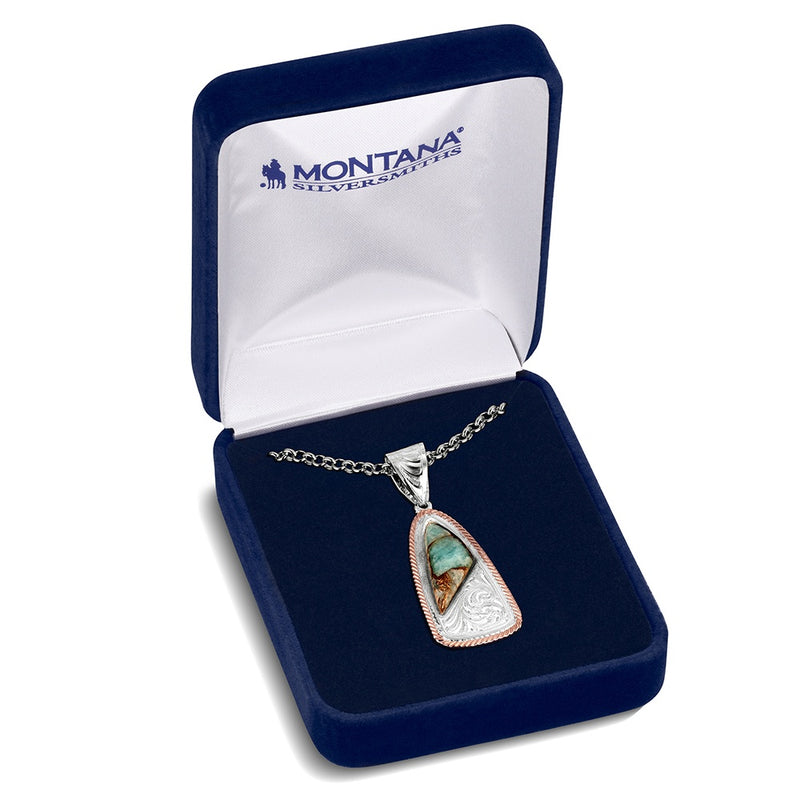 Load image into Gallery viewer, Montana Silversmith's Shadowed Pines Turquoise Necklace
