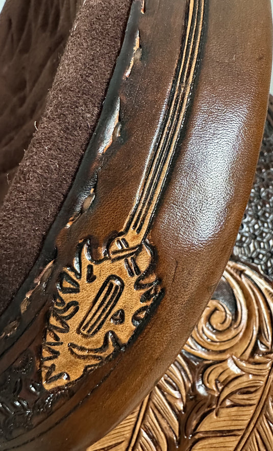 ST BR200 7/8 Combo Tooled Barrel Saddle 15"