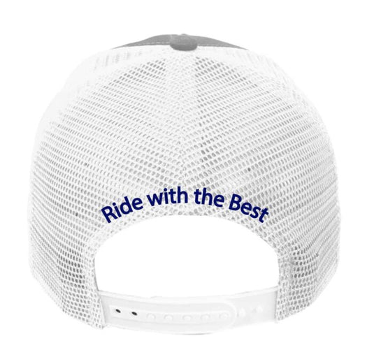 Best Ever Custom Saddle Pads USA Crown Logo Ball Cap - Blue