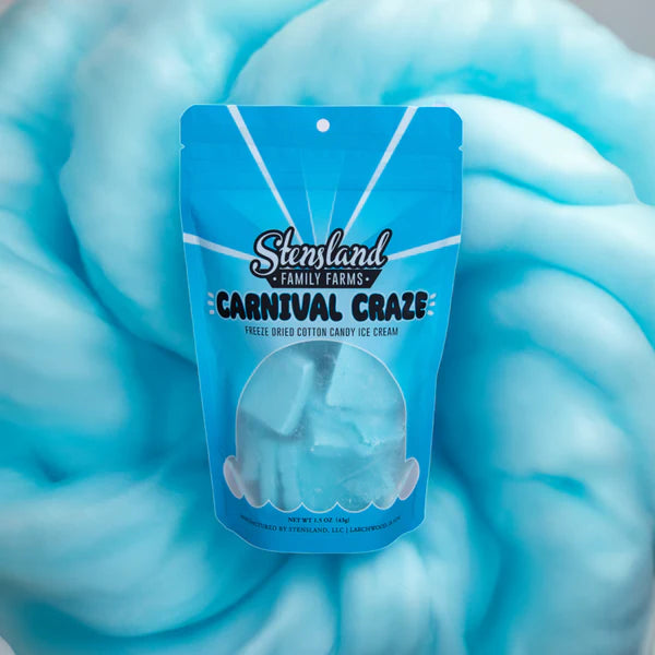 Load image into Gallery viewer, Stensland Family Farms Freeze-Dried Carnival Craze Cotton Candy Ice Cream - 1.5 oz
