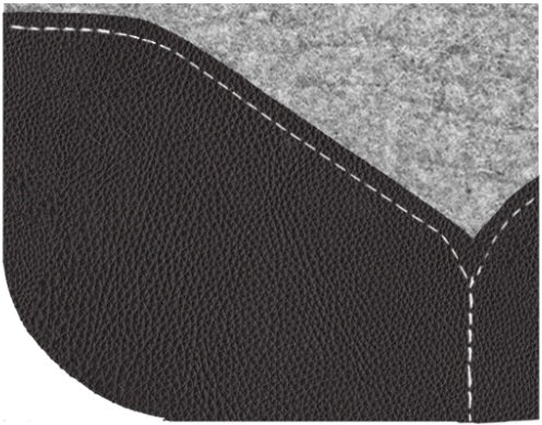 Best Ever Kush Pad - Black Wear Leather - 3/4