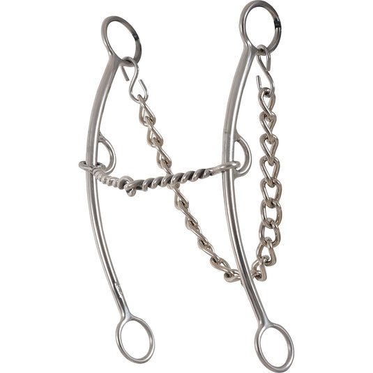 Classic Equine Goostree Pickup Long Shank Twisted Wire Snaffle Bit