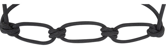 Classic Equine Rope Chain Link Rope Halter - Black