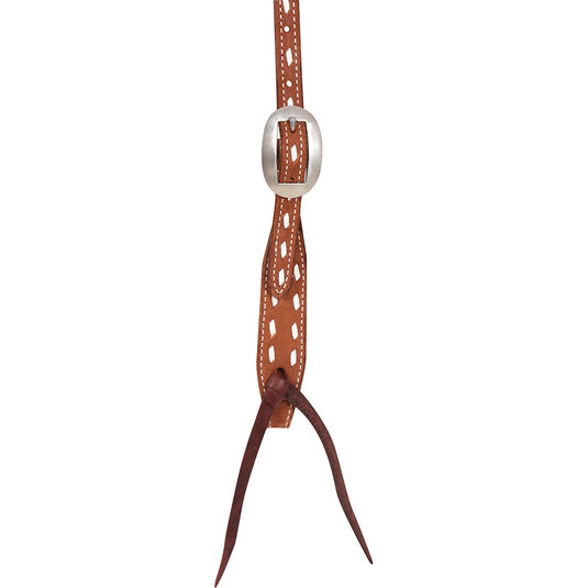 Martin Roughout Chestnut Skirting Buckstitch Stamped Browband Headstall
