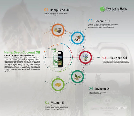 Silver Lining Omega Stride for Horses - 1 GAL