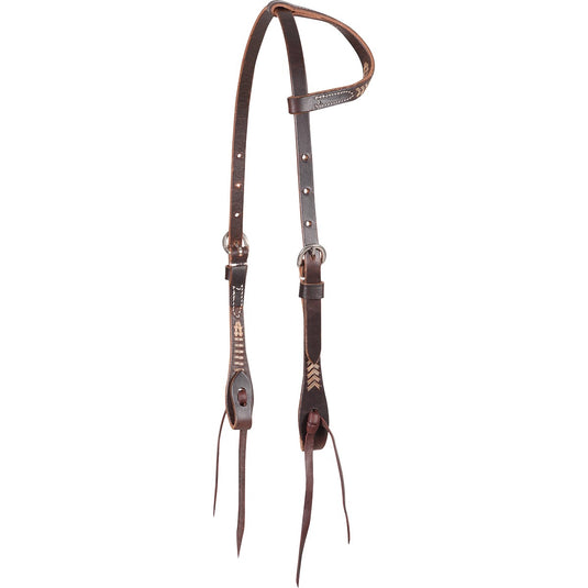 Martin Chocolate Slip Ear Rawhide Laced Headstall