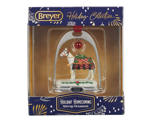 Breyer Holiday Stirrup Ornament 2026 - Holiday Homecoming