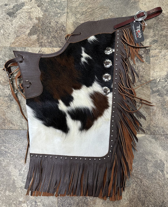Kids Cowhide Chinks with Dots