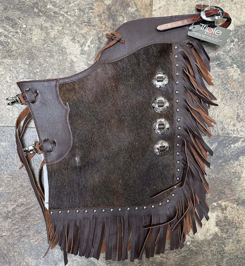 Load image into Gallery viewer, Kids Cowhide Chinks with Dots
