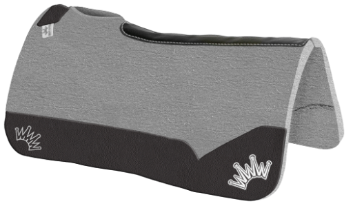 Load image into Gallery viewer, Best Ever Kush Pad - Black Leather - White Crown - 3/4" - 32x32
