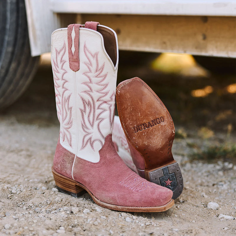 Load image into Gallery viewer, Durango 13" Arena Pro Elite Cutter Toe Boot - Rose Blush/Cloud
