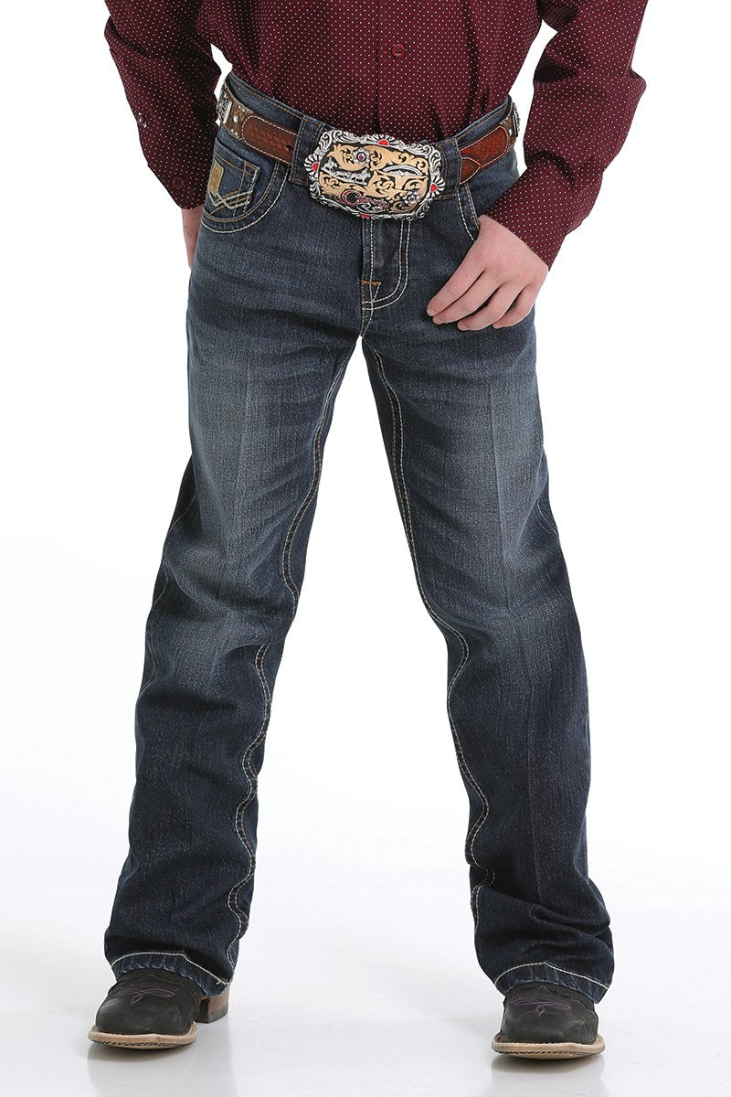 Load image into Gallery viewer, Cinch Boys Relaxed Fit Denim Jean - Dark Stonewash
