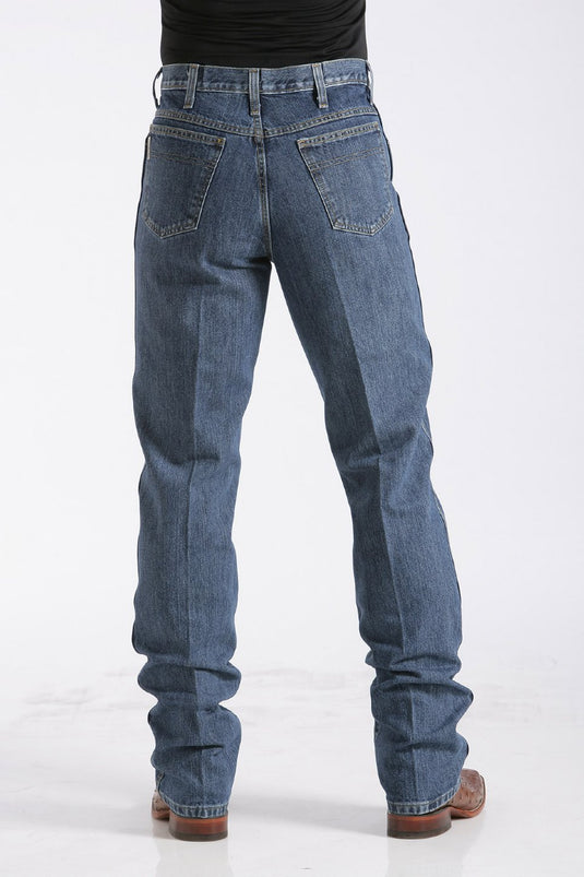 Cinch Bronze Label Slim Fit Denim Jean - Dark Stonewash