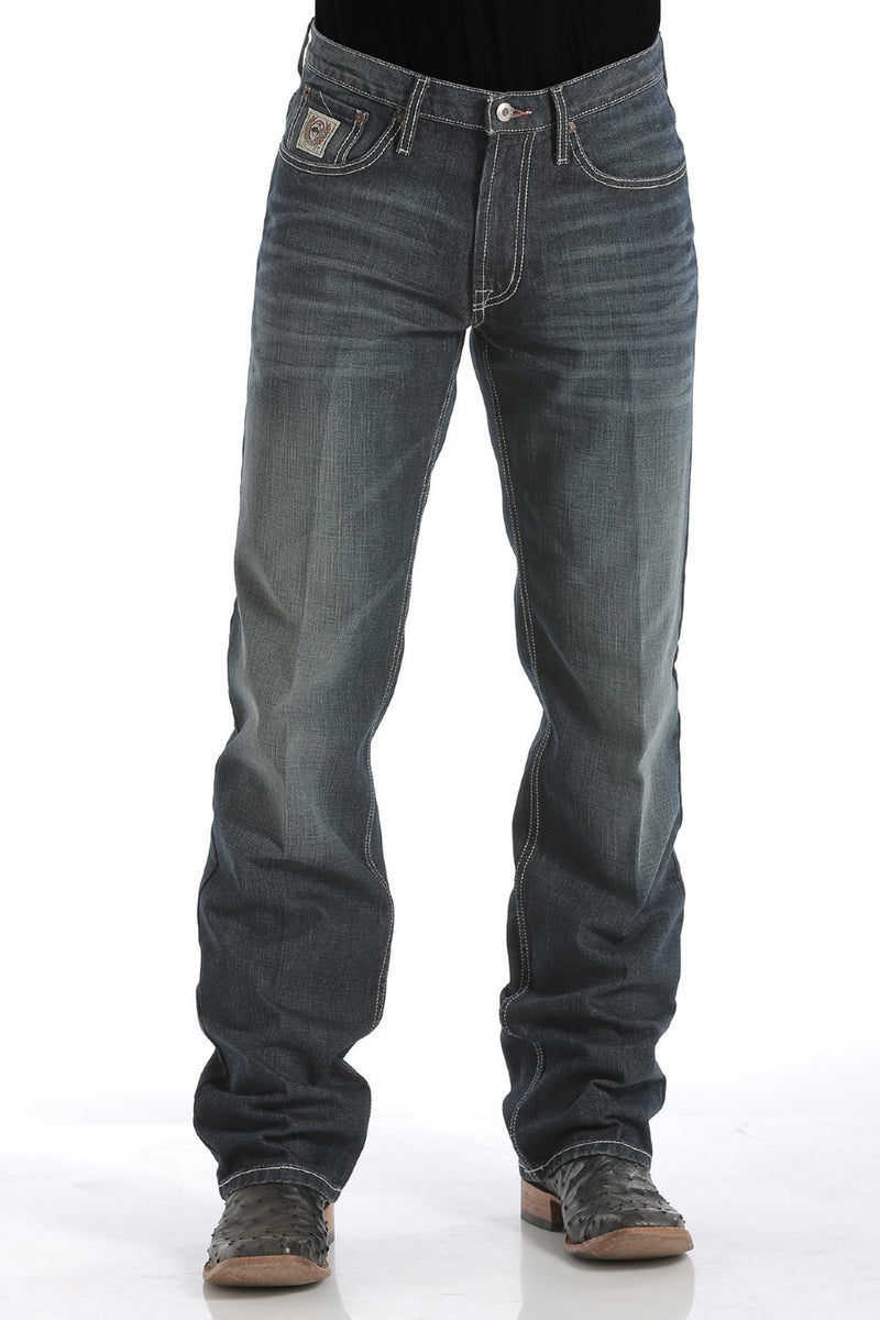 Load image into Gallery viewer, Cinch White Label Relaxed Fit Denim Jean - Dark Stonewash
