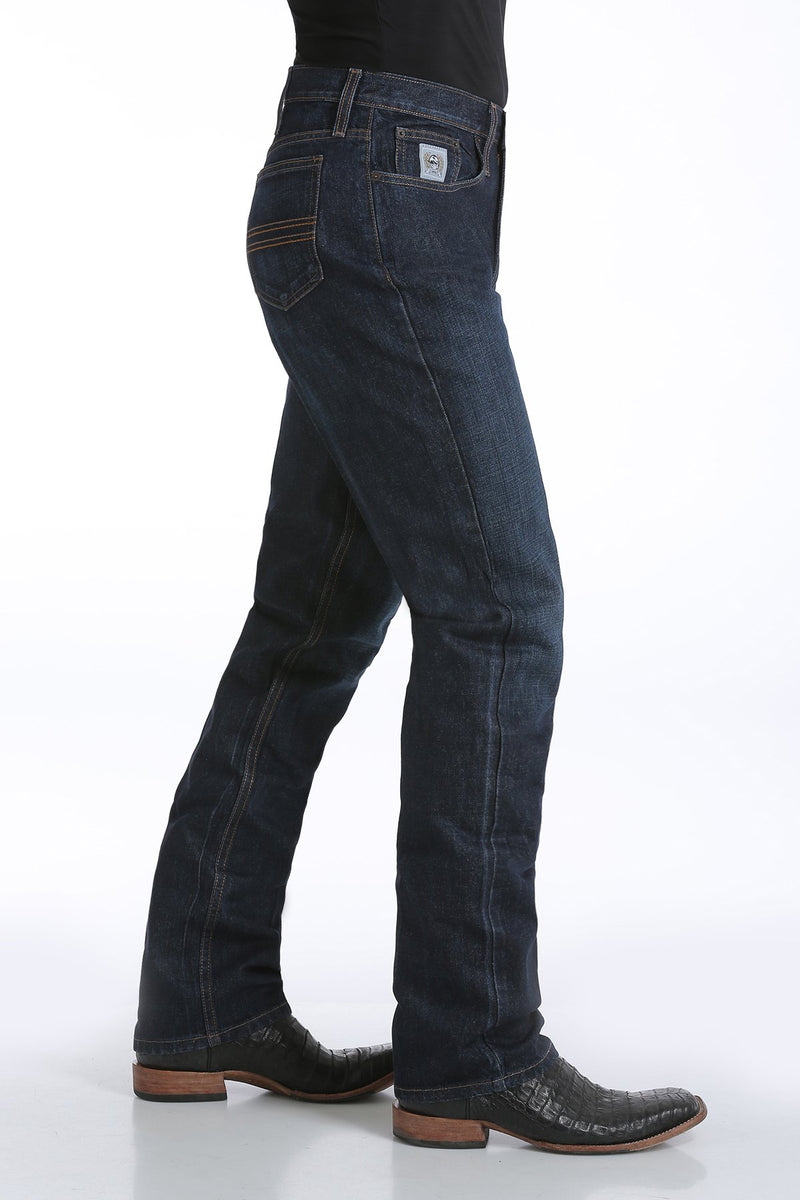 Load image into Gallery viewer, Cinch Silver Label Slim Fit Denim Jean - Dark Stonewash
