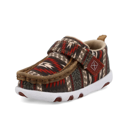 Hooey by Twisted X Infant Driving Moc - Red Aztec