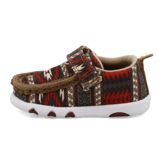 Hooey by Twisted X Infant Driving Moc - Red Aztec
