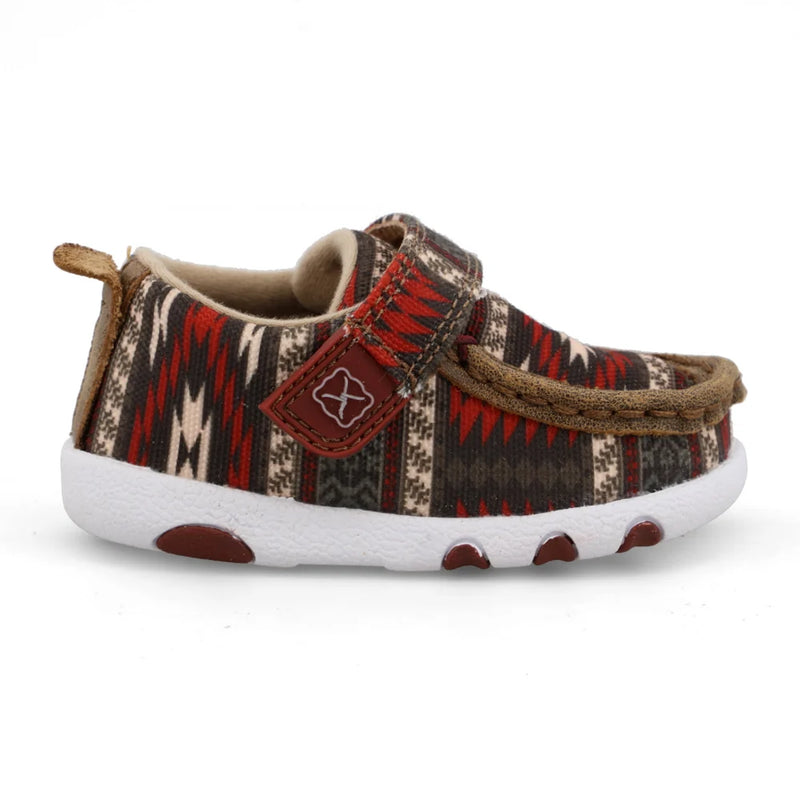 Load image into Gallery viewer, Hooey by Twisted X Infant Driving Moc - Red Aztec
