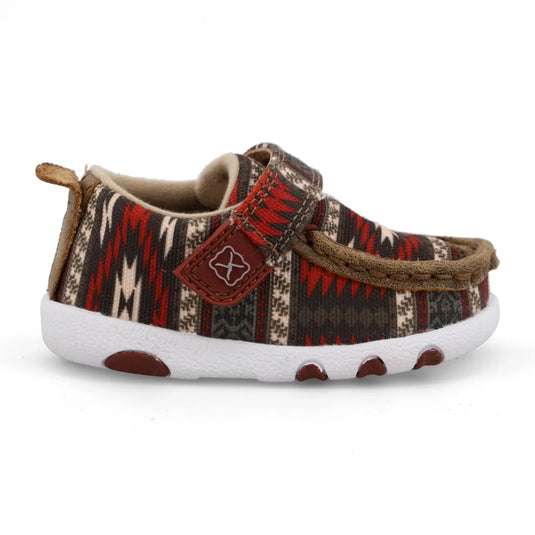 Hooey by Twisted X Infant Driving Moc - Red Aztec