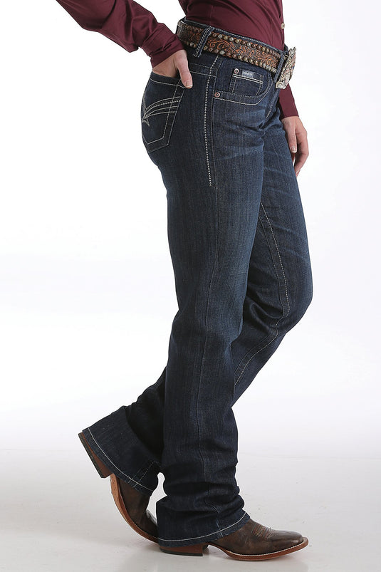 Cinch Ada Relaxed Fit Denim Jean - Dark Stonewash
