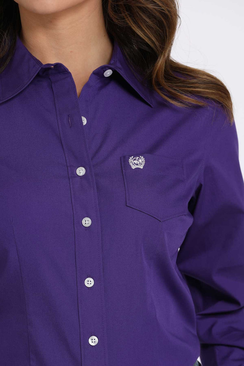 Load image into Gallery viewer, Cinch Womens Long Sleeve Solid Shirt - Purple
