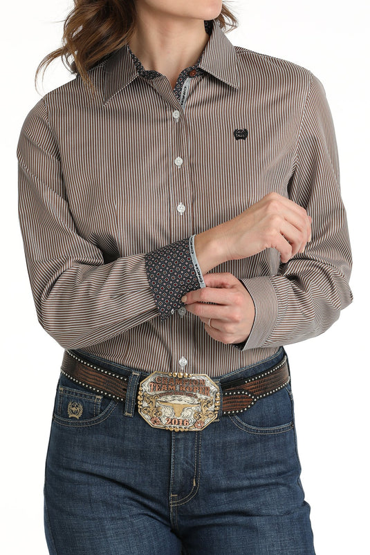 Cinch Womens TENCEL Long Sleeve Shirt - Indigo