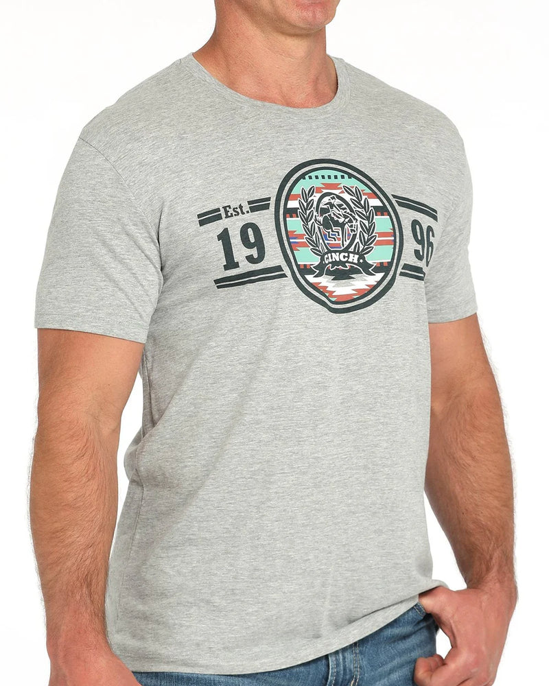 Load image into Gallery viewer, Cinch Mens Short Sleeve Graphic Tee Shirt - Gray
