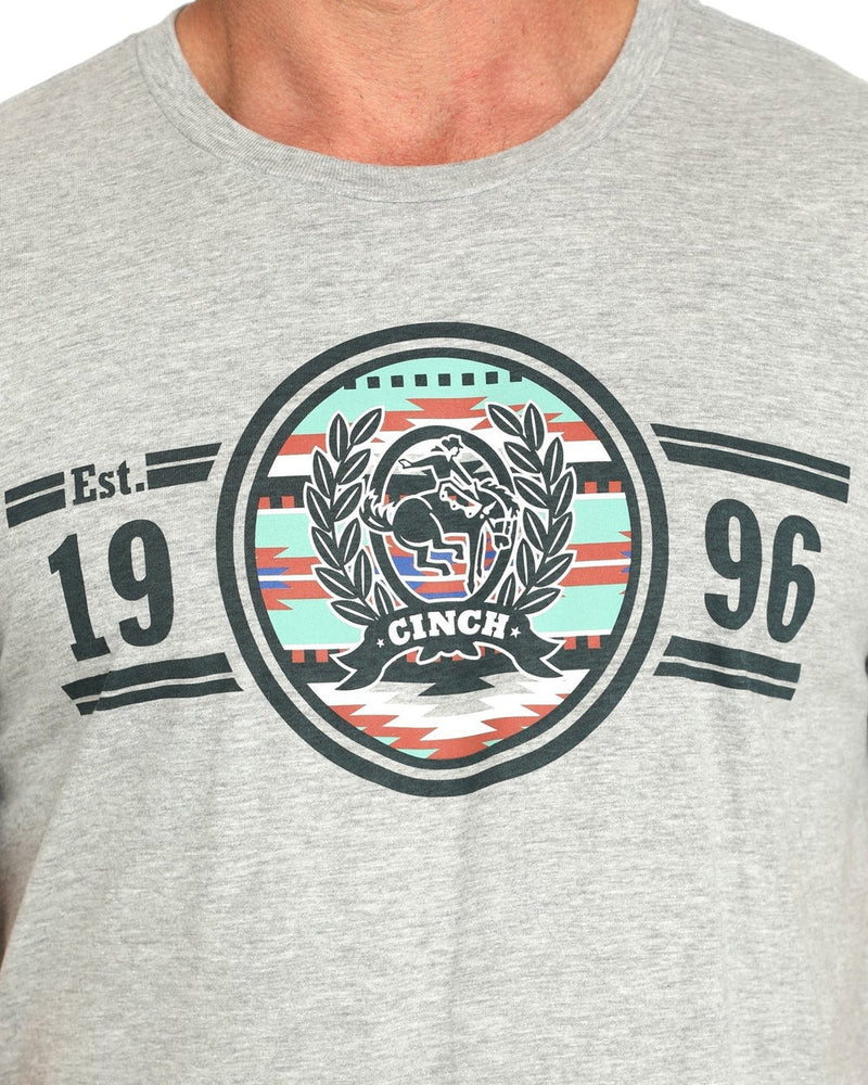 Load image into Gallery viewer, Cinch Mens Short Sleeve Graphic Tee Shirt - Gray
