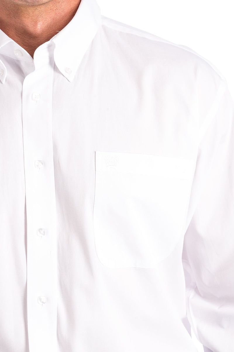 Load image into Gallery viewer, Cinch Mens Long Sleeve Solid Shirt - White
