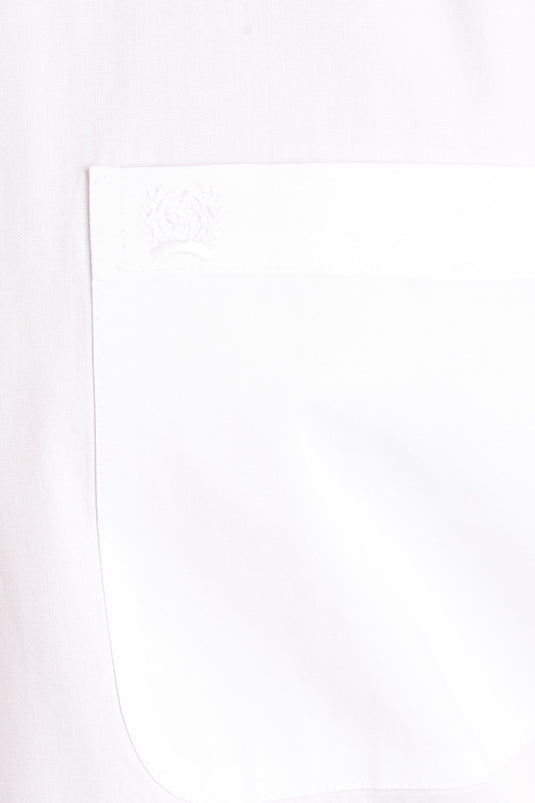 Cinch Mens Long Sleeve Solid Shirt - White