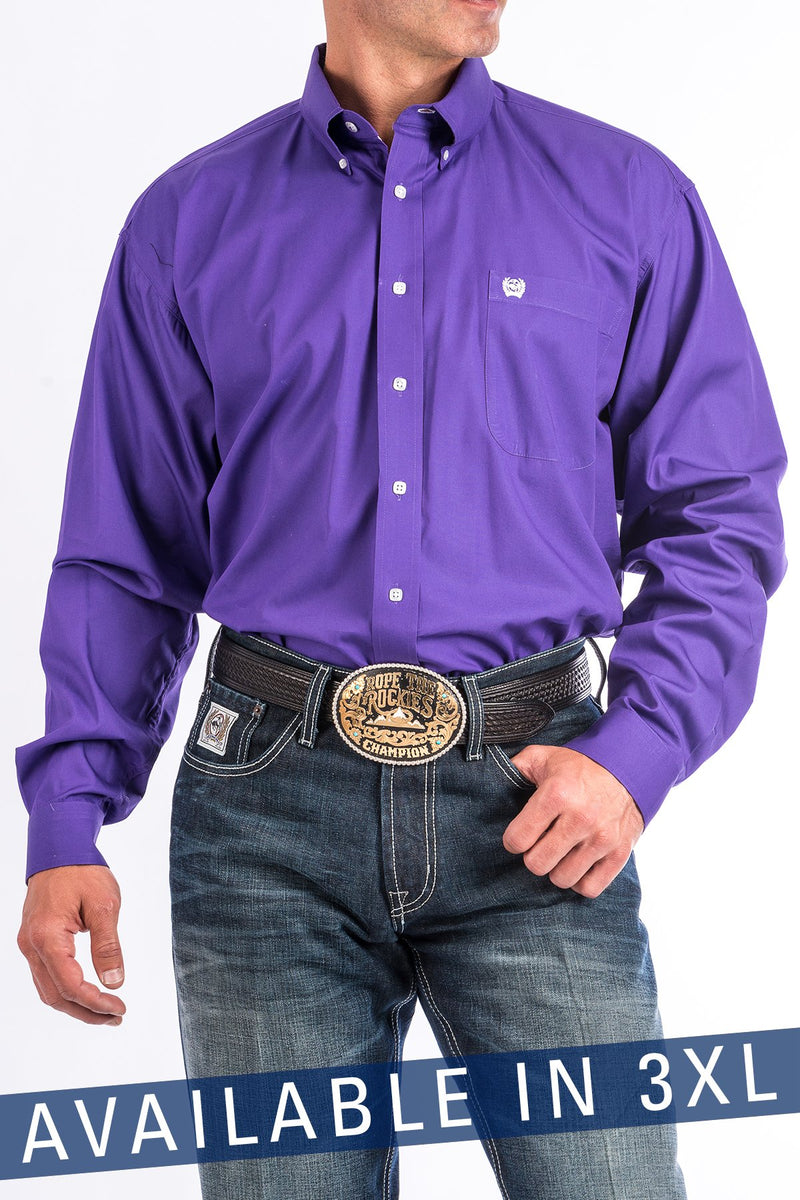 Load image into Gallery viewer, Cinch Mens Long Sleeve Solid Shirt - Purple
