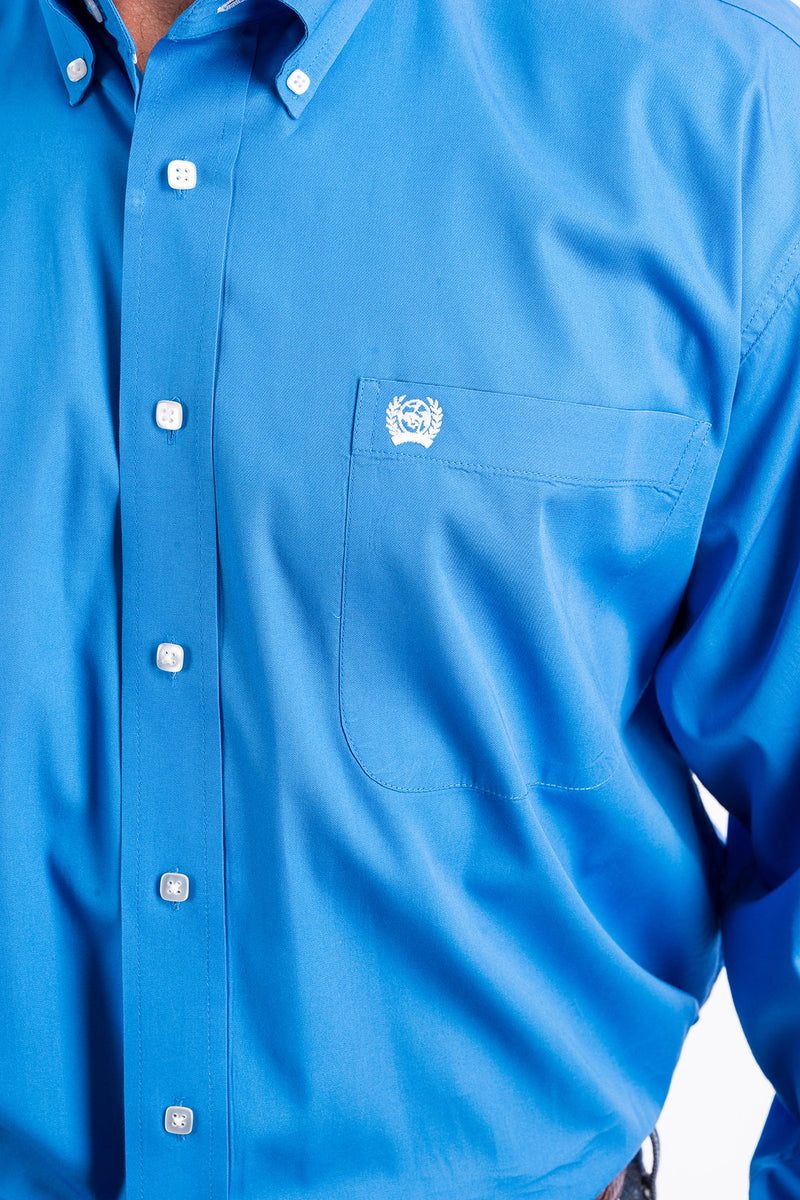 Load image into Gallery viewer, Cinch Mens Long Sleeve Solid Shirt - Blue
