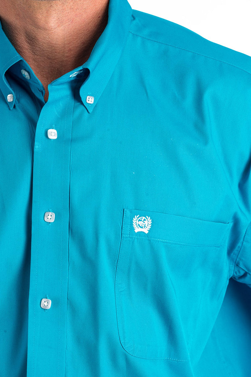 Load image into Gallery viewer, Cinch Mens Long Sleeve Solid Shirt - Teal
