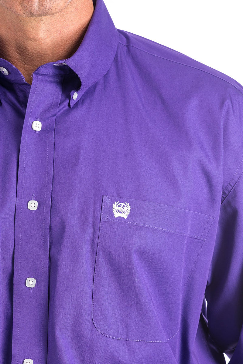 Load image into Gallery viewer, Cinch Mens Long Sleeve Solid Shirt - Purple
