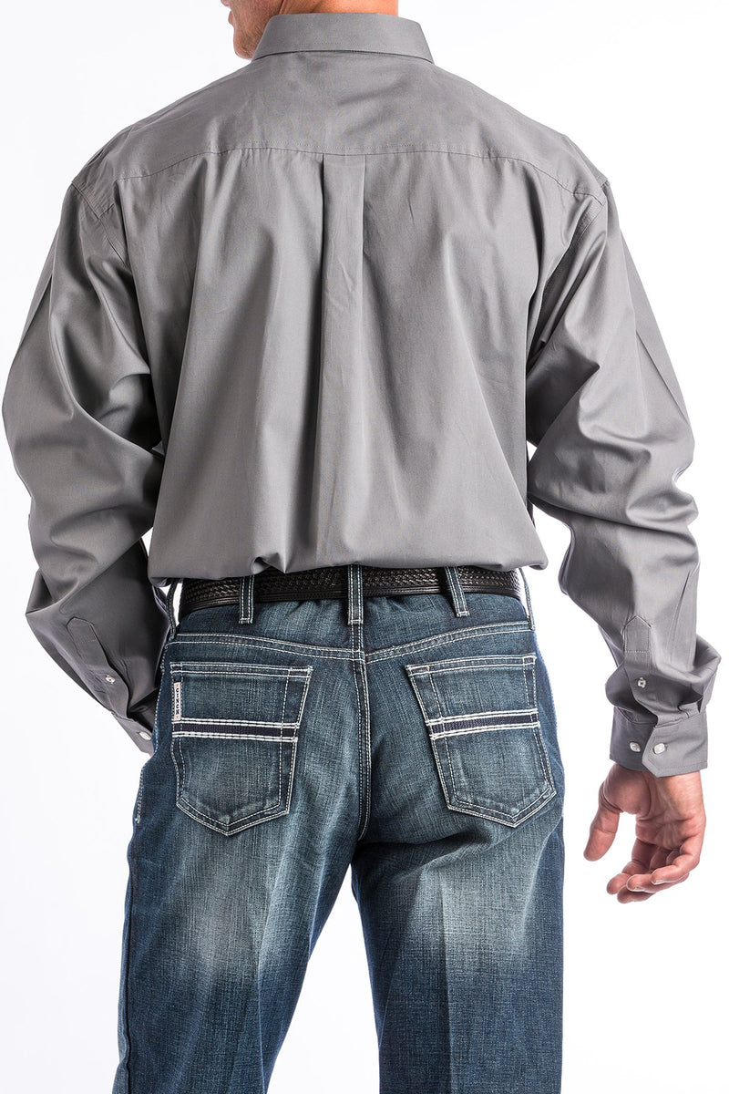 Load image into Gallery viewer, Cinch Mens Long Sleeve Solid Shirt - Gray
