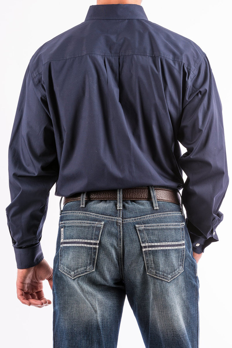 Load image into Gallery viewer, Cinch Mens Long Sleeve Solid Shirt - Navy
