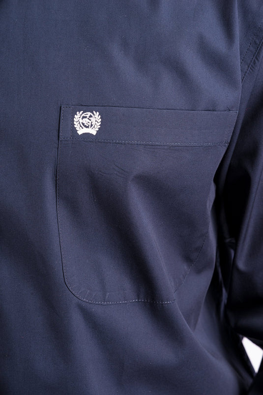 Cinch Mens Long Sleeve Solid Shirt - Navy