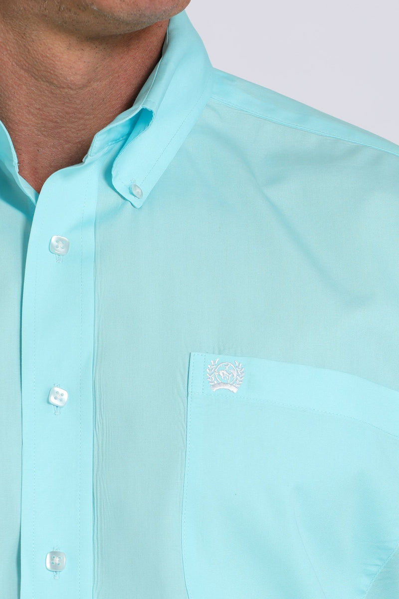 Load image into Gallery viewer, Cinch Mens Long Sleeve Solid Shirt - Turquoise
