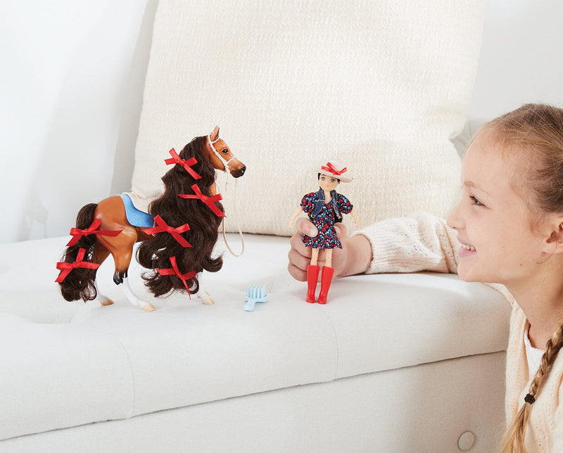 Load image into Gallery viewer, Breyer Western Horse &amp; Rider Set - Nora &amp; Boots
