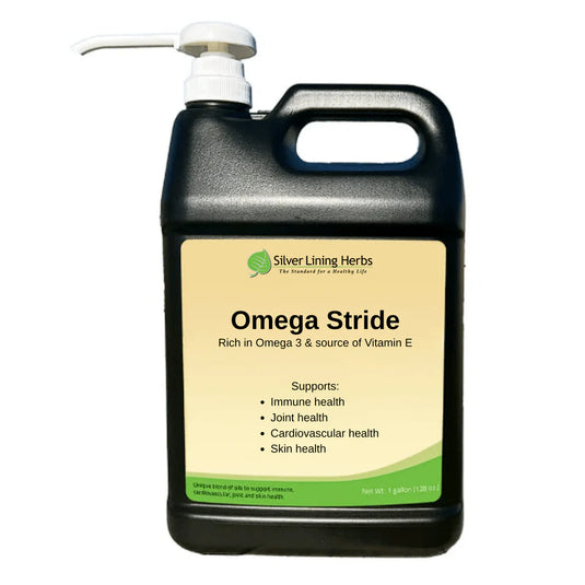 Silver Lining Omega Stride for Horses - 1 GAL