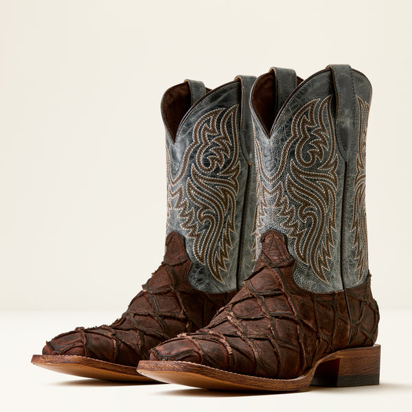 Load image into Gallery viewer, Ariat 11" Riverside Wide Square Toe Boot - Chocolate Bass Print
