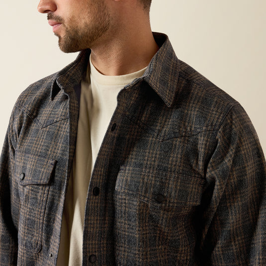 Ariat Mens Menswear Shirt Jacket - Kangaroo