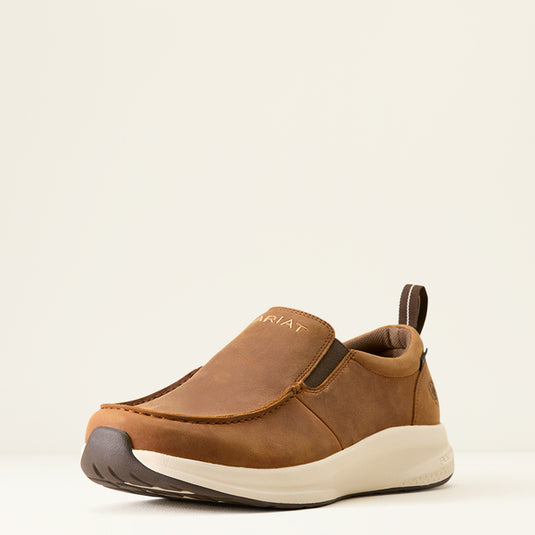 Ariat Men's Buckeye Slip On Waterproof Shoe - Tan Bark