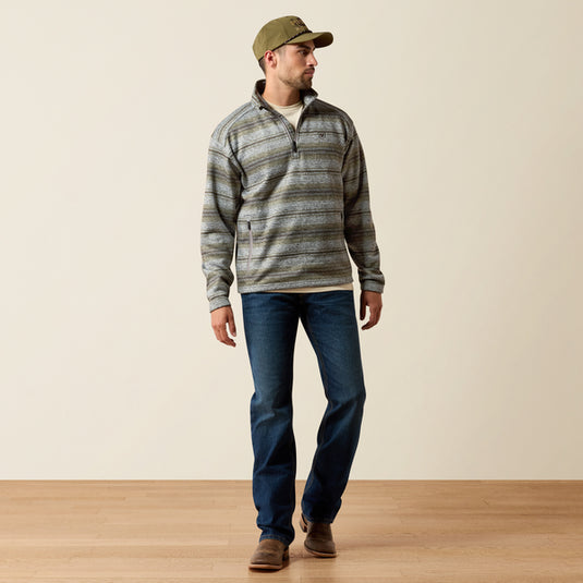 Ariat Mens Caldwell 1/4 Zip Sweater - Storm Front Serape